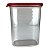 Tupperware Ultra Clear Oval 2,2 litros Transparente e Vermelho - Imagem 4
