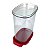 Tupperware Ultra Clear Oval 2,2 litros Transparente e Vermelho - Imagem 2