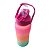 Garrafa de Água 2 litros Squeeze Academia com Alça Verde Laranja Rosa - Imagem 4