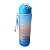 Garrafa de Água 800ml Squeeze Academia com Alça Azul e Laranja - Imagem 1