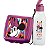 Kit Garrafa Tupperware Quadrada 500ml Squeeze + Porta Sanduíche M de Minnie 2 peças - Imagem 1