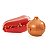 Tupperware Porta Pimentão Vermelho + Porta Cebola Bronze - Imagem 1