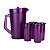 Kit Tupperware A Jarra 2 Litros + Copo 265ml Roxo 5 peças - Imagem 2