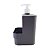 Porta Detergente Dispenser Líquido Esponja Organizador Pia Compact 500ml Chumbo - Imagem 2