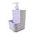 Porta Detergente Dispenser Líquido Esponja Organizador Pia Compact 500ml Branco - Imagem 1