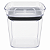 Pote Hermético Organizador Block 150ml Transparente - Imagem 1