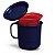 Tupperware Caneca com Filtro para Chá 350ml Azul e Vermelho - Imagem 1