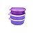 Kit Tupperware Tigela Sublime 700ml + 500ml + 440ml Roxa 3 peças - Imagem 1