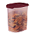 Tupperware Toque + Touch Fresh Oval 1,8 litro Marsala Translúcido - Imagem 1