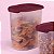 Tupperware Toque + Touch Fresh Oval 1,8 litro Marsala Translúcido - Imagem 2