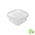 Pote Quadrado Pequeno 390ml Natural - Imagem 1