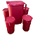 Kit Tupperware Jarra Perfeita 1,8 litro + Copos Colors 350ml Roxo 5 Peças - Imagem 2