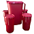 Kit Tupperware Jarra Perfeita 1,8 litro + Copos Colors 350ml Roxo 5 Peças - Imagem 3