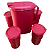 Kit Tupperware Jarra Perfeita 1,8 litro + Copos Colors 350ml Roxo 5 Peças - Imagem 4