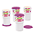 Kit Tupperware Copo Colors Caminho das Flores 350ml 4 peças - Imagem 1