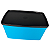 Tupperware Espaçosa 3 litros Azul e Preto - Imagem 2