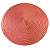 Jogo Americano Redondo Pvc 38cm Texturizado Laranja - Imagem 2