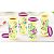 Tupperware Copos Flores do Campo 370ml kit 4 peças - Imagem 1