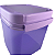 Tupperware Modular Quadrado Plus n°3 - 4 litros Roxo - Imagem 2