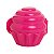 Tupperware Porta Cupcake Rosa - Imagem 1