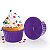 Tupperware MicroCook Cupcake Kit 2 peças Roxo - Imagem 1