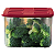 Tupperware Clear Mate Quadrado Alto 1,62 Litro Vermelho - Imagem 1