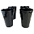 Kit Tupperware Copo Prisma 475ml Preto 4 peças - Imagem 3