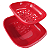 Tupperware Cesto Allegra 1,3 Litros Vermelho - Imagem 3