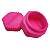 Mini Pote para Viagem Porta Comprimido Rosa - Imagem 1