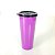 Tupperware Copo Roxo 470ml Tampa Preta - Imagem 1