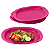 Kit Tupperware Prato Murano Rosa 4 peças - Imagem 1
