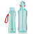 Kit Tupperware Garrafa Aquavibe com Canudo Flexível Aquamarine 2 peças - Imagem 1