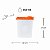Tupperware Porta Cereais 850ml Transparente e Laranja - Imagem 3