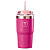Copo Tupperware Térmico Big T com Canudo 630ml Rosa - Imagem 1