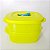 Tupperware Cristalwave Quadrado Geração II Duas Bases 500ml Verde Neon - Imagem 1