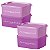 Kit Tupperware Jeitosinho 400ml Aqui tem memórias e receitas 4 peças - Imagem 1