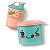 Kit Tupperware Fofura Copo Colors com Bico + Redondinha 2 peças - Imagem 1