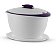 Tupperware Tigela Thermo 3,5 Litros Branca e Roxa - Imagem 1