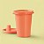 Tupperware Copinho com Bico 200ml Laranja Pessêgo - Imagem 1