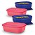 Kit Tupperware Refri Safe Retangular 500ml 4 Peças - Imagem 1