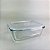 Pote de Vidro Hermético Retangular 370ml Transparente - Imagem 1