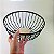 Fruteira de Mesa Aramada e MDF Preto 25cm - Imagem 3