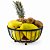 Fruteira de Mesa Aramada Preta MDF 25cm - Imagem 1