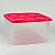 Tupperware Fresh Box Quadrada 5,2 litros Flamingo - Imagem 1
