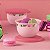 Kit Tupperware Tigela Murano Borboletas 200ml Rosa 2 peças - Imagem 1