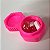 Porta Comprimido Rosa Pink Mini Pote para Viagem Médio - Imagem 3