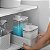 Dispenser para Amaciante e Sabão 1,5 litro Transparente e Branco - Imagem 2