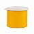 Tupperware Redondinha 500ml Amarela e Branco - Imagem 1