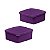 Kit Tupperware Jeitosinho Ametista Roxo 400ml 2 Peças - Imagem 1