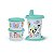 Kit Tupperware Potinho 140ml + Copo com Bico Baby Fazendinha Branco e Verde 3 peças - Imagem 1
